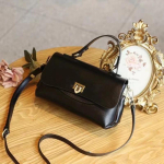 Ehtne Nahast K&auml;ekott Naiste Retro Stiilis T&ouml;&ouml;le K&auml;iv Toimetaja Naiste Kott Lai Mood Mitme Taskuga Crossbody Kott must
