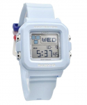 Casio Baby-G Plus digitaalne helesinine vaigust rihmaga kvarts BGD-10L-2 100M naiste k&auml;ekell, millel on t&auml;iendavad aasad sinine