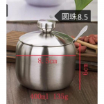 Roostevabast terasest maitseaine kast Suhkrukarp Sool Piprapott K&ouml;&ouml;git&ouml;&ouml;riist BBQ Maitseaine Tooraine S&auml;ilitamine V&uuml;rtspurk Pudellusikas