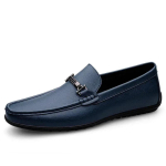 Luksuslikud Meeste Ehtsa Nahast Kingad Uued Vabaajakingad Meestele Sinised &Auml;rimeeste Slip-on Kingad K&otilde;ik-Sobivad Loaferid K&auml;sit&ouml;&ouml;na Valmistatud S&otilde;idujalatsid 42 black