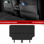 Tesla mudeli Y 3 2023 jaoks eesmise tagaistme seljatoe p&otilde;rutuskindlast padjast PU-nahast kaitsekate koos taskukaitsega dekoratiivtarvikutega