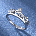 Belle Ring CZ Zircon Fit Original Ring kroonprintsess S&otilde;rmus naistele Ehted Armastuse Kingitus adjustable opening