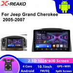JEEP Grand Cherokee 2004-2007 jaoks Android autoraadio Autot&ouml;&ouml;stuse multimeediam&auml;ngija GPS-navigatsioon Carplay Puuteekraan Automaatne stereo 4 core 2GB+32GB carplay