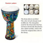 FF Bonfires 8-tolline traditsiooniline Aafrika djembe &ndash; kitsenahast k&auml;sitrumm algajatele, l&ouml;&ouml;kpillid kollane