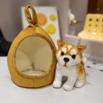 Lemmikloomad Elutruu kohev kutsikamaja Palus pehme nukk armas v&auml;ike husky/akita koer/rottweiler Palus m&auml;nguasjad v&otilde;lu kingitus t&uuml;drukule 18cm