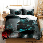M&auml;ng Call of Duty Simon Ghost Riley Voodipesukomplekt Joonisfilm Anime Kolmeosaline Komplekt T&auml;iskasvanu Laps Magamistuba Tekikotikomplektid 3D Laske M&auml;ng EU Single 135x200cm