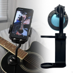 Guitar Phone Holder Head Rotating Live Streaming Mount Clip on for Ukulele