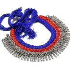 Afgani Tribel Handmade 925 Sterling Silver Jewelry Necklace 18 f2y12