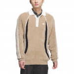 Adidas Originals FW24 Klassikaline seeria Mugav pehme nahas&otilde;bralik mitmek&uuml;lgne kootud kampsun Meeste kampsun Khaki pruun JN3794 L
