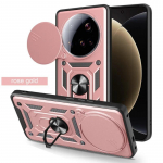 P&otilde;rutuskindel Armor &uuml;mbris Xiaomi 15 Ultra jaoks Kaas L&uuml;kandkaamera kaitse Magnetr&otilde;ngas Stendihoidik Telefoni&uuml;mbris Xiaomi 14 Ultra jaoks for xiaomi 15 ultra roosa kuldne v&auml;rv