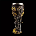 2025. aasta uus Creative Fire Dragon Wine Cup 7 untsi Gothic Mark Cup Flying Dragon Design Home Decor kohvikruus 205ml kollane