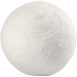 Boule d'ouate (coton compress&eacute;) de bonne qualit&eacute;, avec trou semi-perc&eacute;. R&eacute;f 540050
