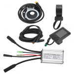 Elektriratta mootori kontroller 15A kiiruse regulaator 36V 48V koos LCD7C paneeli ja 1-st 2-ni kaabliga T&auml;ielikult