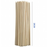 50 tk puidust taimede kasvu toetavad bambusest taimepulgad lillepulkade aluse jaoks