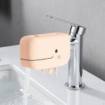 Baby Faucet Protect Cover ,Baby Bath Protector, Easy to Install Attachment Taps Guard Bathroom Tap Apricot Color