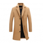 Villane mantel pidulik &uuml;likond krae pikkade varrukatega keskmise pikkusega meeste jope &uuml;hev&auml;rviline &uuml;herealine kontoririided XXL