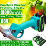 88 V juhtmeta elektrilised p&uuml;gamisk&auml;&auml;rid, laetavad aial&otilde;ikurid, 2 akuga oksal&otilde;ikur