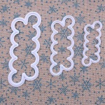 3 tk/komplekt 3D Roosi&otilde;ie K&uuml;psisevorm Biskviit Fondant Kook Sissel&otilde;igete Kaunistust&ouml;&ouml;riistad K&ouml;&ouml;gi K&uuml;psetusvidin 1set