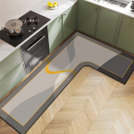 P&otilde;hjamaade kerge luksus diatomiitmuda majapidamis- L-kujuline k&ouml;&ouml;gip&otilde;randamatt Veeimavus Libisemisvastane Kiiresti kuivav ja Lihtsalt hooldatav P&otilde;randamatt 100*150*45cm