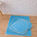 Suvine &uuml;hev&auml;rviline jahutav magamismatt lemmikloomade kasside ja koerte pesadele 50*40cm sinine
