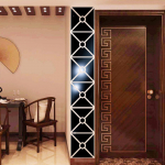 Moodne peegelstiilis eemaldatav kleebis, seinamaaling Seinakleebis Kodutuba DIY must