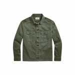Polo Ralph Lauren Ss22 Puuvillane Satiin &Uuml;hev&auml;rviline Pikkade Varrukate S&auml;rk Meeste s&auml;rgid Roheline MNPOWOV16821975-300 S