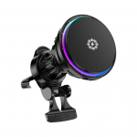 Magnetiline autokinnituslaadija 360-kraadine p&ouml;&ouml;rlemine Lihtne paigaldada Auto &otilde;huava Juhtmevaba laadimine Kiirlaadija Telefoni hoidik must