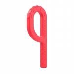 1 tk. Hammustusplokid n&auml;rimishambad lastele T&auml;iskasvanute suu motoorne alal&otilde;ualuu hambumusj&otilde;u treener Autismi sensoorne k&otilde;neteraapia punane