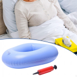 Inflatable Bed Pan Cushion for Elderly Home Easy to Clean Lightweight Bathroom Comfortable Practical