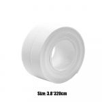 3.2mx38mm Vannitoa Du&scaron;i Valamu Vanni Tihendusriba Teip Valge PVC Isekleepuv Veekindel Seinakleebis Vannitoa K&ouml;&ouml;gi jaoks