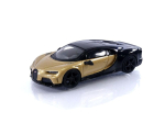 TrueScale Miniatures MINI GT 164 Bugatti Chiron Super Sports Kuldne (Vasakpoolne rool) L&otilde;petatud toode black