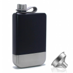 9 oz Premium puusakolbi lipp lehtriga lekkekindel matkaviski veinipott kaasaskantav roostevabast terasest puusakolb reisijoogid