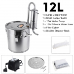 220V-240V 33/22/12L T&otilde;hus Veini &Otilde;lle Alkoholi Destillaator Puskar Alkoholi Kodu DIY Pruulimiskomplekt Kodu Destillaator Vask Destillaator Seadmed 20L