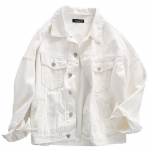 Naiste teksajakid S&uuml;gisene Y2k t&auml;navar&otilde;ivad mantel Roosa teksajakk vabaaja topid Lillad &uuml;lisuured topid Naiste &uuml;ler&otilde;ivad L must