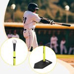 Adjustable Baseball & Softball T-Bar Stand, Versatile, 19-32 Inch, for Beginners kollane