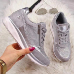 Suurte suurustega naiste k&uuml;ljelukuga vabaajajalatsid: Korea trend nelja hooaja kingad EU 42 hall v&auml;rv