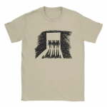 Radiohead Joonistus T-s&auml;rgid Meeste Muusika B&auml;nd Uudsus Puuvillased T-s&auml;rgid O-kaelusega L&uuml;hikeste Varrukatega T-s&auml;rk Tr&uuml;kitud Topid XXXXXL beež