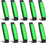 X-STIILi k&uuml;ljem&auml;rgid, Rohelised, 12 V, 24 V, &Uuml;ldotstarbeline 6-realine LED-marker 12V roheline