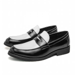 Valged Nahast Kingad Meestele Mood Sisse Libistatavad Loaferid Yuppie Brogue Kingad Meestele Briti Stiil Formaalne Nahk Meeste Kleidikingad 43 must