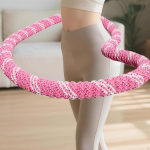 Kaalutud Fitness Hula Hoop K&otilde;hulihaste Ring Treeningvahend Siseruumidesse ja V&auml;litingimustesse roosa