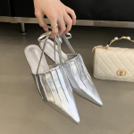 Mood Bailamos 2025 Kevad Uus Br&auml;nd Naiste Sandaalid Moodsad Terava Otsaga Madalad Slip-On Daamide Slingback Kingad Madala Kiilkontsaga Mulid 35 h&otilde;be