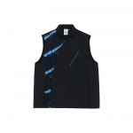 Puma X Blue Blue Japan Koost&ouml;&ouml; S&uuml;gis/Talv 2023 Indigoga v&auml;rvitud Tekstuuriga As&uuml;mmeetriline Varrukateta Vest Unisex Vestid Tumesinine 623672-16 XL