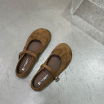 Moodsad Uued Naiste Korterid Pehmest Nahast Elegantne Kleit Kingad Kevad T&auml;iesti Uued &Uuml;marate Varvastega Madalad Slip-on Naiste Vabaaja Baleriinad 35 khaki