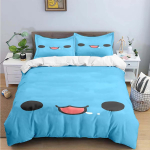 Kawaii Joonisfilm B-Bugcat Capoo Muster Voodipesukomplektid Vooditarvete Komplekt Tekikott Tekikomplekt Voodipesukomplekt Luksuslik S&uuml;nnip&auml;evakink EU Twin 135x200cm white