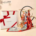 Baoshidie 100% mooruspuu siidist sall 87x87 CM, 16 Momme Twill
