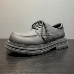 Valged paeltega nahast kingad meestele 2025 s&uuml;gis uus Briti stiilis t&ouml;&ouml;jalats platvormiga luksuslikud disainerkingad Zapatos De Hombre 38 must