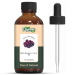 Orgaaniline Zing musta vaarika seeme (L&auml;&auml;ne-vaarikas) &Otilde;li | Puhas ja looduslik baas&otilde;li nahahoolduseks ja juuksehoolduseks - 30 ml / 1,01 fl oz