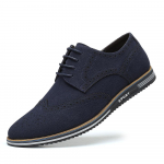 Moodsad seemisnahast meeste kingad Brogue Paty Pulmakingad Meeste madalad kingad Oxfords Formaalne kingad Mokassiinid Peo madalad kingad 38 sinine