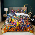 Pikachu tekikott 3D-prindiga Pok&eacute;mon voodipesukomplekt Anime tekk tekikott padjap&uuml;&uuml;r Lastele ja t&uuml;drukutele Poistele Teismelistele T&auml;iskasvanutele 135x200cm-2pcs gray