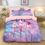 Anime Demon Hunters Zoey Mira Voodipesu Komplekt T&uuml;druku Kingitus Tekikott Lastele Teismelistele T&auml;iskasvanutele &Uuml;he-, Kahe-, King-suuruses 100x135cm-2pcs